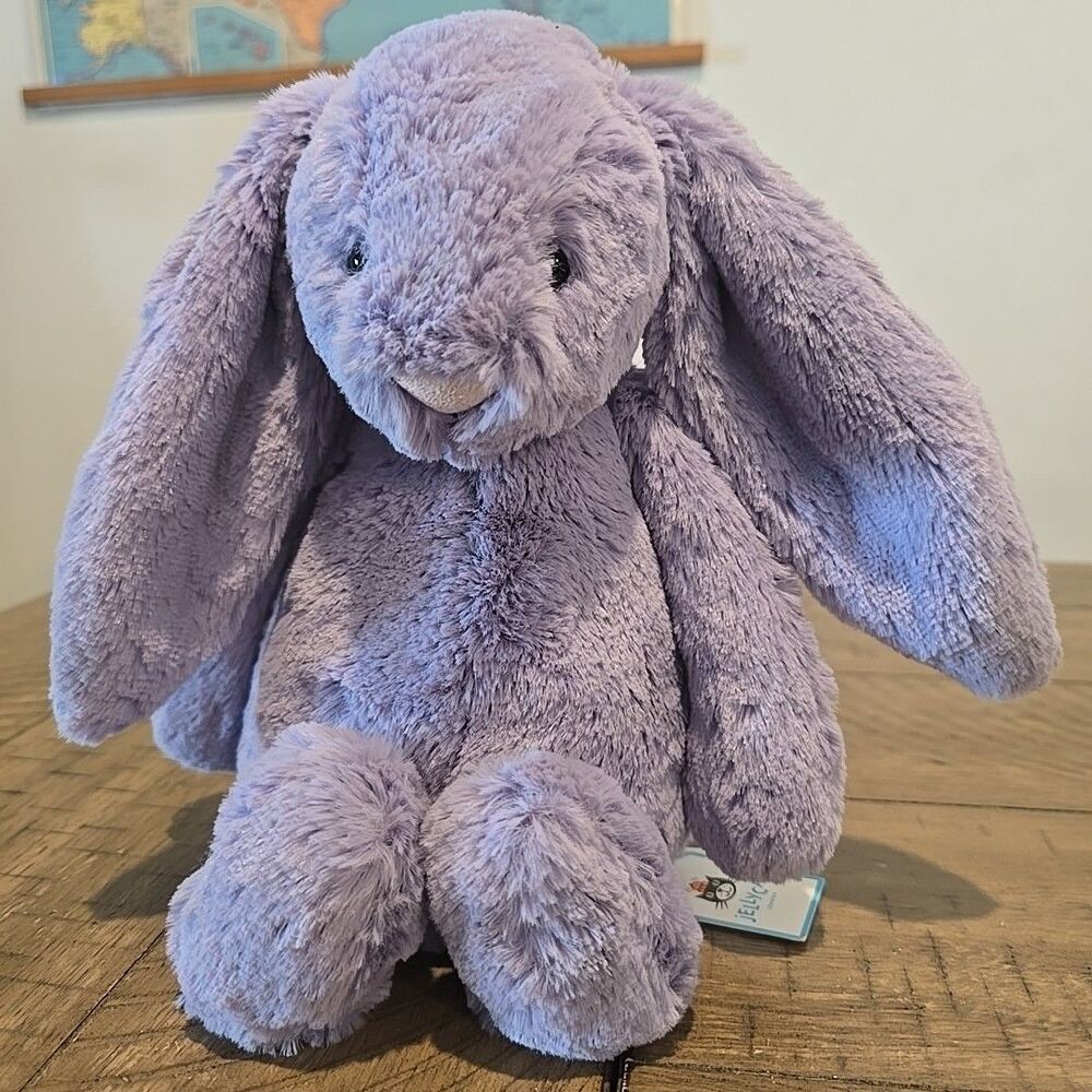NWT Jellycat BASHFUL VIOLA BUNNY MEDIUM 12" Purple